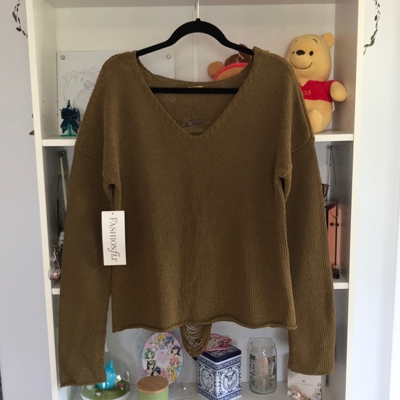 REBECCA MINKOFF Shredded Back Long Sleeve Knit Top - Picture 5 of 16